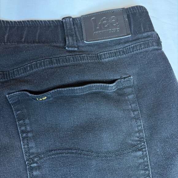 Lee Extreme Motion Relaxed Fit Straight Leg Jeans Men's 48x30 Black - Picture 9 of 9